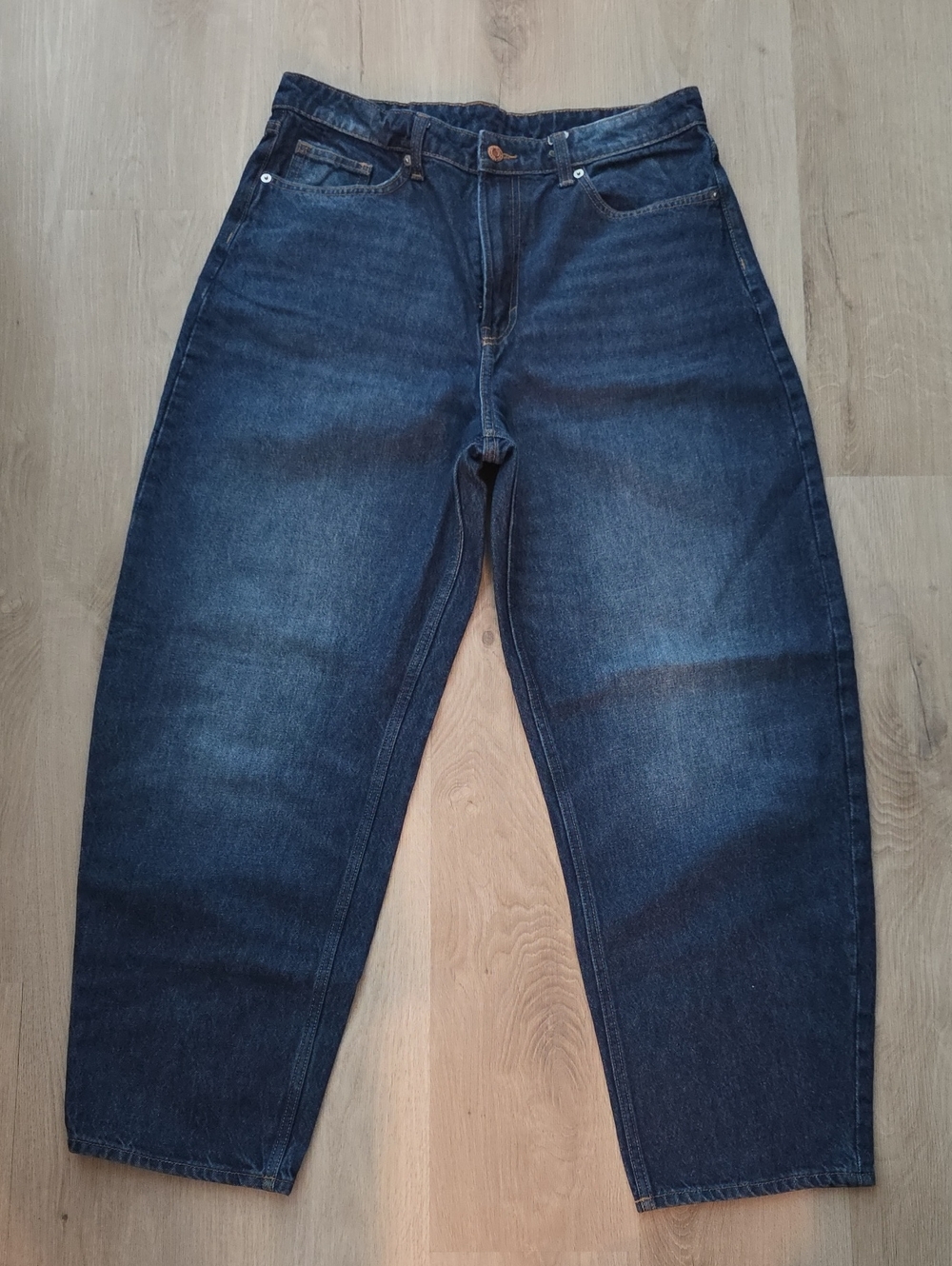 Dark Blue High-Waist Relaxed Fit Women’s Jeans